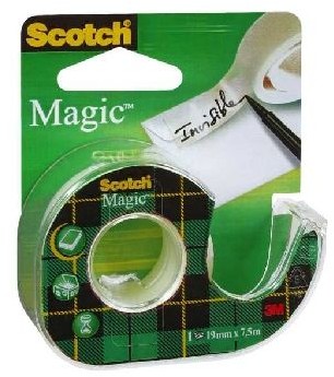 Scotch Taśma klejąca na podajniku matowa MAGIC, 19 mm X 7,6 m - J0028 NB-1627