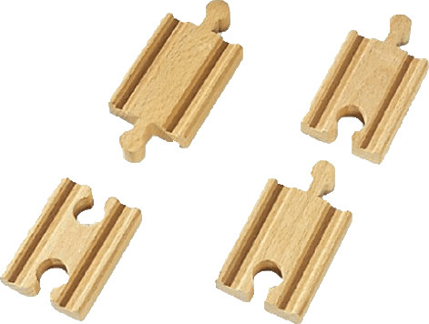 Brio Mini tory równe, połączenia, 54 mm, 4 szt. 33333