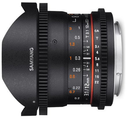 Samyang 12mm T3.1 FishEYE VDSLR Sony (F1312105101)