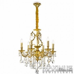 Ideal Lux GIOCONDA SP6 ORO oprawa wisząca 6 x 40W E14 60507 060507