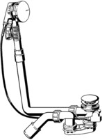 Viega Multiplex Trio komplet odpływowo-przelewowy Visign MT5 6161.70 727 758