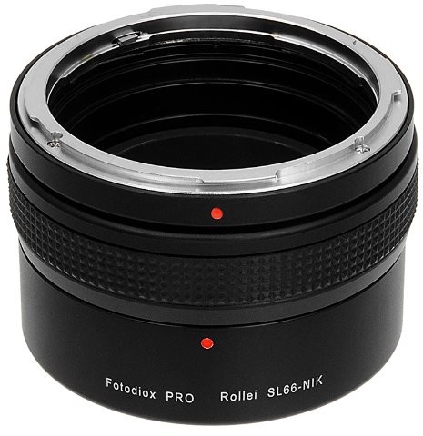 Fotodiox Pro Lens Mount Adapter, Rollei SL66 Lens to Nikon F-Mount Camera AS D7200 wyszukiwania, D5000, D3000, D300S i D90 DX SL66-Nikon-Pro