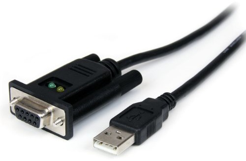 StarTech com 1 m USB RS232 Adapter sieciowy USB 2.0 na szeregowy DB9 Null Modem z zestawem FTDI Chip USB/9 POL. Mniejsze zużycie energii ICUSB232FTN