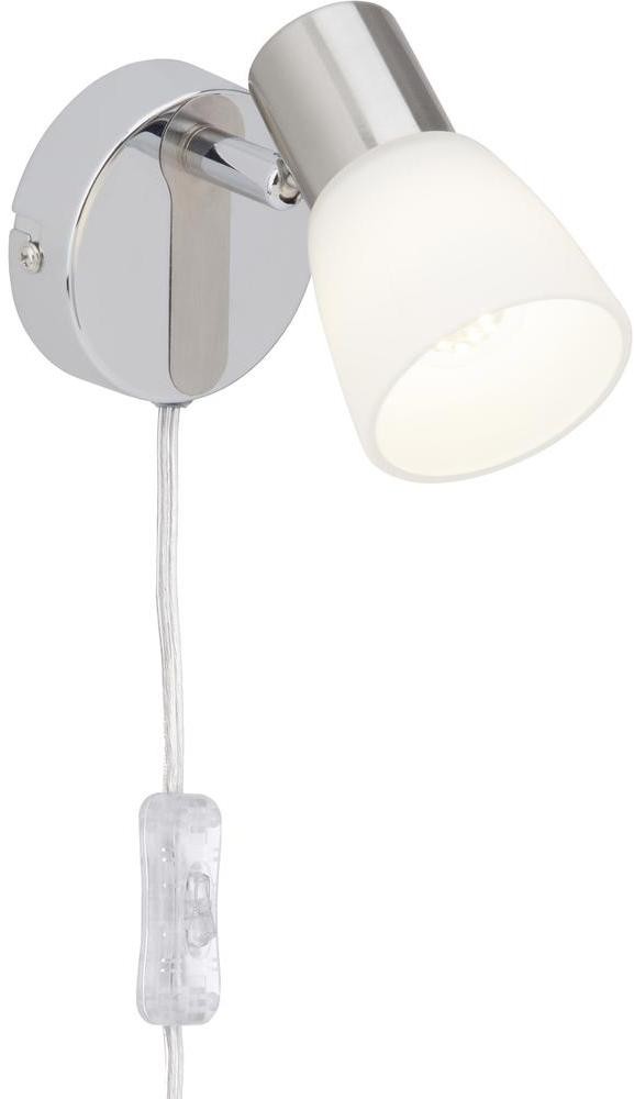 Brilliant Lampa ścienna G46112/77 E14 (SxW) 16.5 cm x 12 cm Chrom