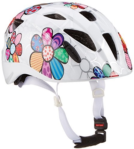 Alpina dziecięcy kask rowerowy Ximo Flash, biały 9710010_White Flower_45-49