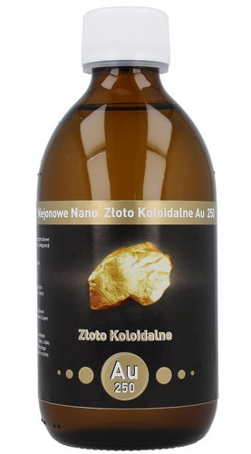 Vitacolloids Niejonowe nano złoto koloidalne Au 250 300ml Vitacolloids