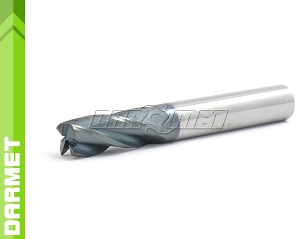 DARMET Frez 4-ostrzowy ogólnego przeznaczenia, długi DIN6527-L, VHM AlTiN - 6MM