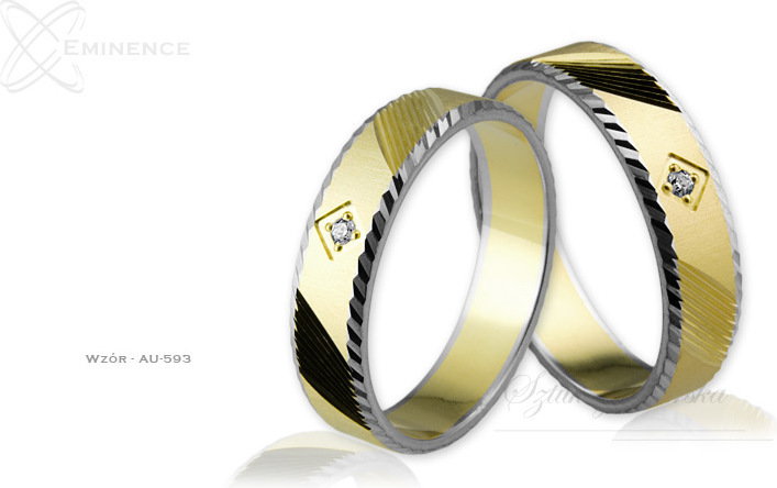 Eminence Obrączki ślubne - wzór Au-593