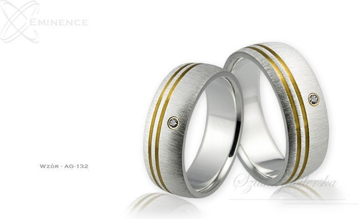 Eminence Obrączki srebrne - wzór Ag-132