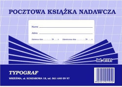 Typograf Druk Książka Pocztowa-Nadawcza A5 01191 TP210
