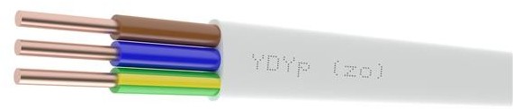Conotech miedziany YDYp drut 2x1mm2 750V