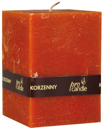 Pro Candle wieca zapachowa ProCandle 736012 / prostopadłościan / korzenny