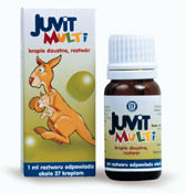 Фото - Вітаміни й мінерали Juvit Multi krople doustne, roztwór, 10 ml