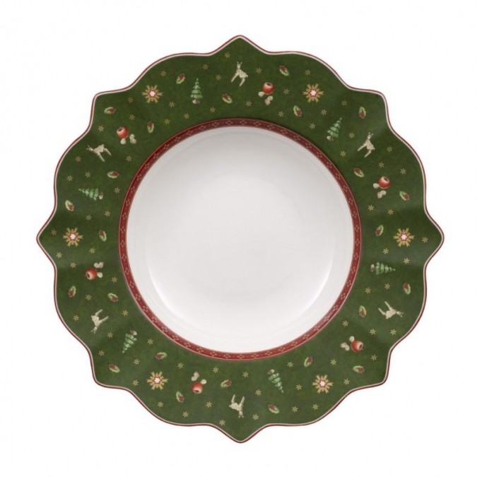 Villeroy & Boch Toy's Delight Talerz głęboki zielony średnica: 26 cm (14-8585-2701)