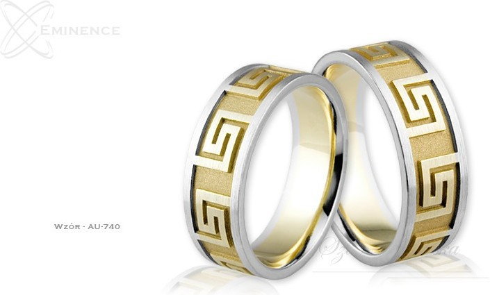 Eminence Obrączki ślubne - wzór Au-740