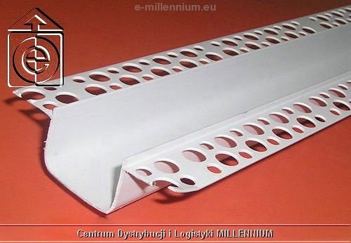Listwa PCV do boniowania H=3cm L=3mb - bonia elewacyjna 3cm - pakiet 20 sztuk
