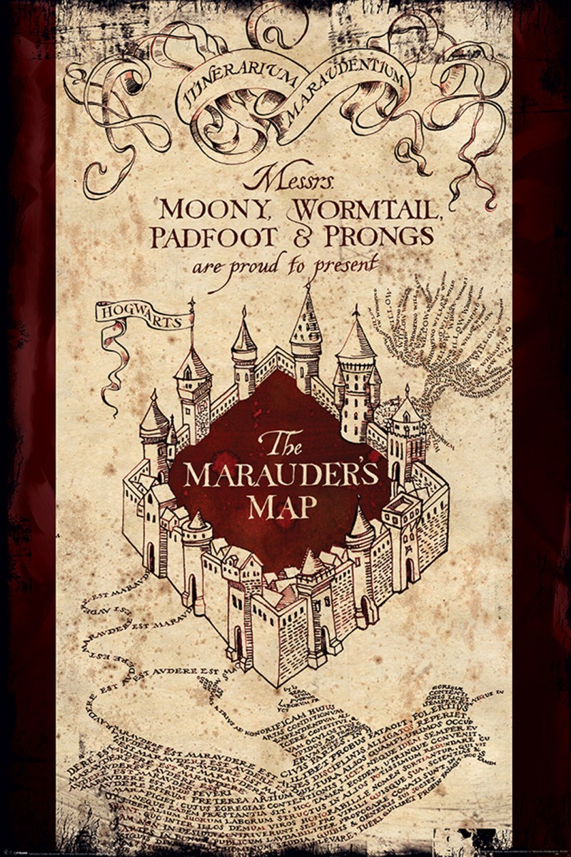 Pyramid Posters Harry Potter - Mapa Huncwotów - plakat PP33921