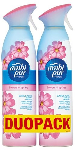 Ambi Pur PROCTER & GAMBLE Odświeżacz powietrza Ambi Pur Flowers & Spring w sprayu 2x300 ml