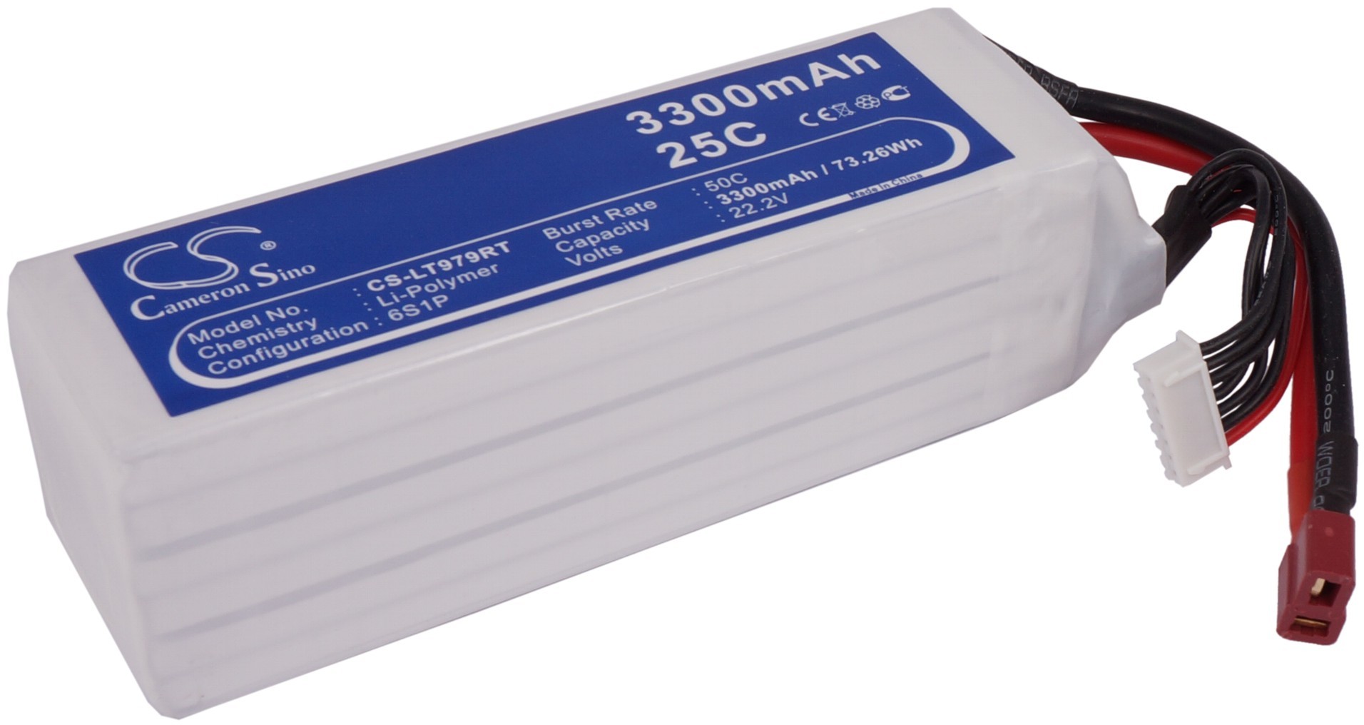 Cameron Sino 3300mAh 73.26Wh Li-Polymer 22.2V 6S 25C () CS-LT979RT