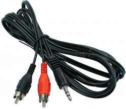 Kabel stereo MiniJack/2x chinch 5m (06-50003)
