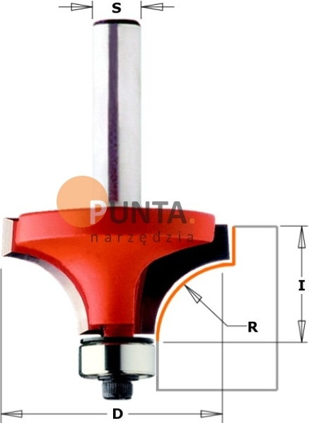 CMT FREZY ZAOKRĄGLAJĄCE Z ŁOŻYSKIEM 12,7 mm 938.945.11