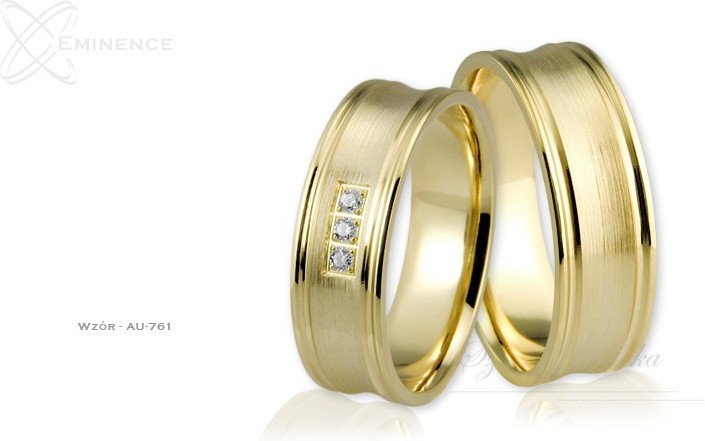 Eminence Obrączki ślubne - wzór Au-761