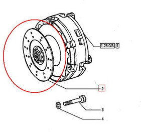 CNH TARCZA SPRZĘGŁA WAŁKA WOM 5092788