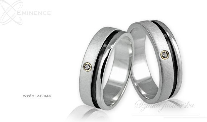 Eminence Obrączki srebrne - wzór Ag-045