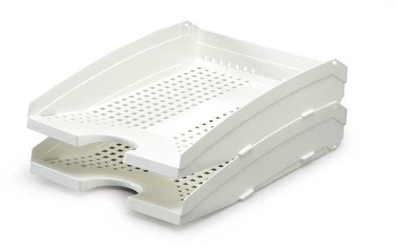 Durable Półka na dokumenty Trend ażurowa biała 1701626010