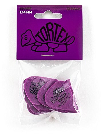 Dunlop DL P 0050 412p1.14 tortex Sharp Players Pack (12 sztuk) Fioletowy 23412114012
