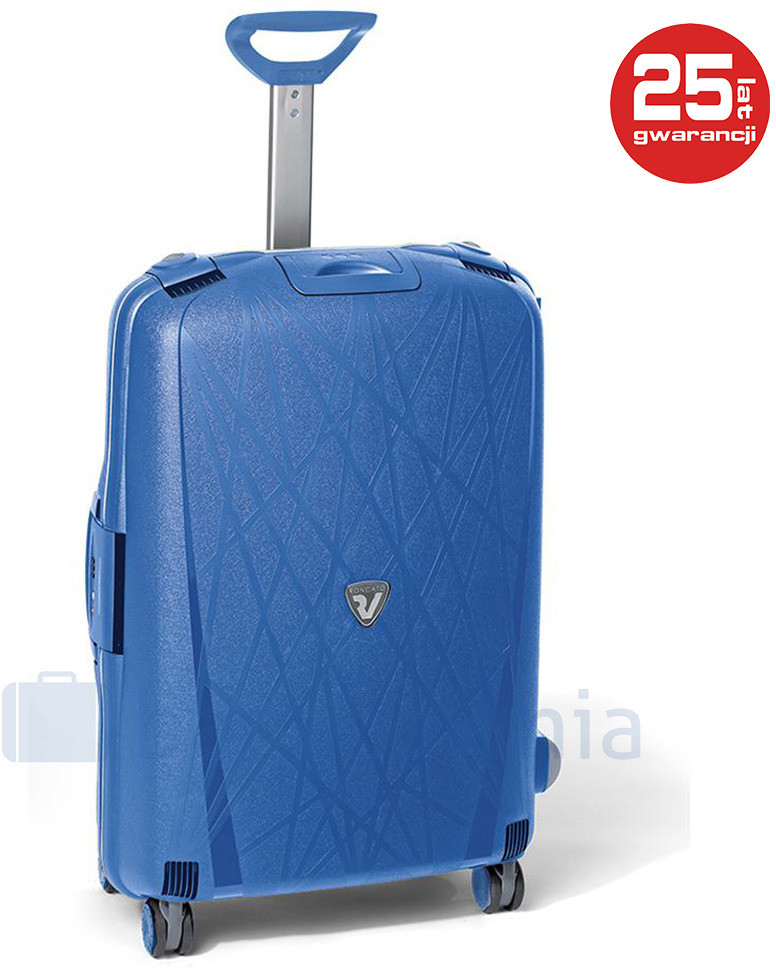 Roncato Średnia walizka LIGHT 712-33 Niebieska - niebieski