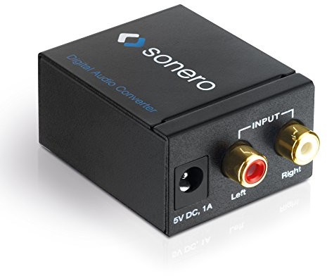 Sonero HDGear ac000  Audio A/D koverter (2 X cinch stereo audio (L/R) na Digital Audio (optycznie i wtyczka)) 4260134115681