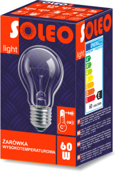 Soleo Żarówka wysokotemperaturowa ŻARÓWKA WYSOKOTEMPERATUROWA 60W E27 wszystko dla domu i biura! WST-0006