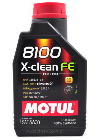 Motul 8100 X-clean FE C2/C3 5W-30 1L