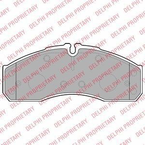 DELPHI Zestaw klocków hamulcowych, hamulce tarczowe LP2042