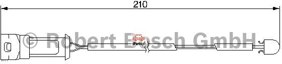 BOSCH Czujnik zużycia klocków hamulcowych 1 987 474 939