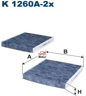 FILTRON Filtr kabinowy K1260A-2x