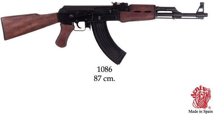 Denix WYJĄTKOWY AK-47 KARABIN KAŁASZNIKOW -REPLIKI BRONI PALNEJ