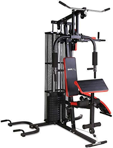 SportPlus Sport Plus Stacja Kulturystyczna/Homegym Z Płyty 55 Kg Masy Ciała, W Zestawie: Klatki Piersiowej Prasa, Standard (SP-HG-015)