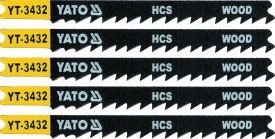 Yato brzeszczot do wyrzynarek typ u, 6 tpi, do drewna, 5 szt YT-3432