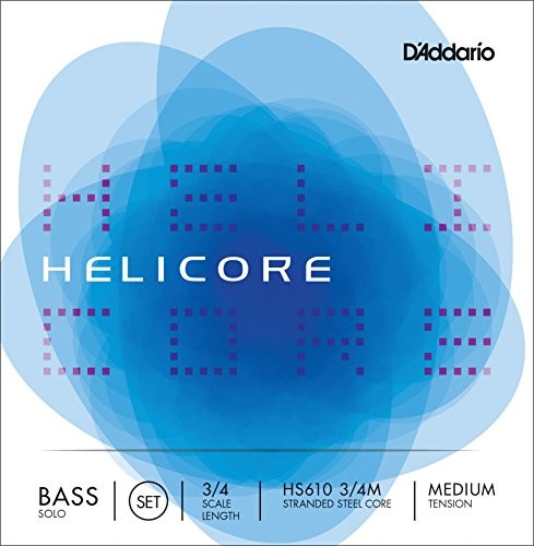 D'Addario hs610  3/4 m Helicore Bass komplet strun wielokrotnie verdrillter rdzenia 3/4 Medium HS610 3/4M