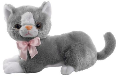 Beppe Szary Kot Flico z kokardą 12832