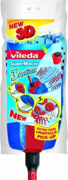 Vileda mop SuperMocio 3Action Velour 4023103072206