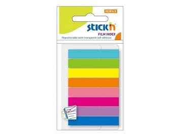 Stickn Zakładki indeksujące 45x8mm 8 kol. neon 21401