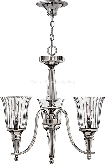 Elstead Lighting Lampa wisząca CHANDON kol. Srebrny (HK/CHANDON3 ) - Hinkley -