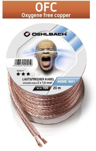 Oehlbach 105 2x1,5mm 20m