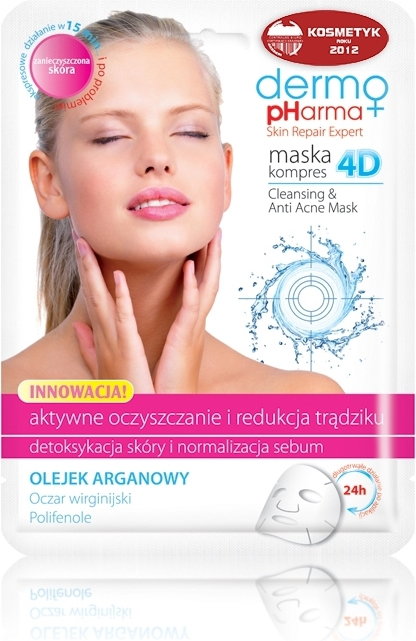 Dermo Pharma Maska kompres 4D oczyszczająca i redukująca trądzik 1szt.