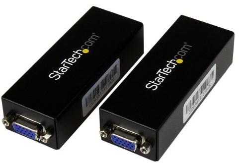 STARTECH.COM Startech Cat 5 Video Extender Set  wydłużenie sygnału VGA za pomocą kabla CAT5 czarny ST121UTPEP