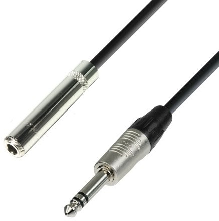 ah Cables adam hall 4 Star Series kabel przedłużający 6,3 MM wtyczka mini jack 6,3 MM wtyczka jack 3 m K4BOV0300
