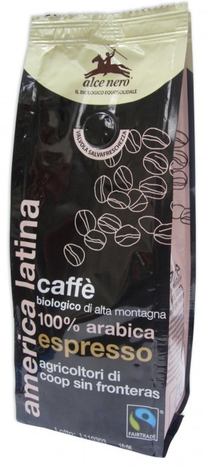 Fair Trade KAWA 100% ARABICA ESPRESSO BIO 250 g - Alce Nero